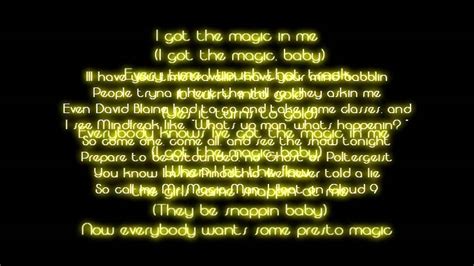 lyrics i've got the magic in me|hi my name is bob.